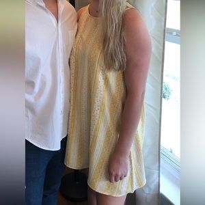 Forever 21 yellow tank top dress
